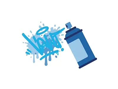 Vandalismus durch Graffiti