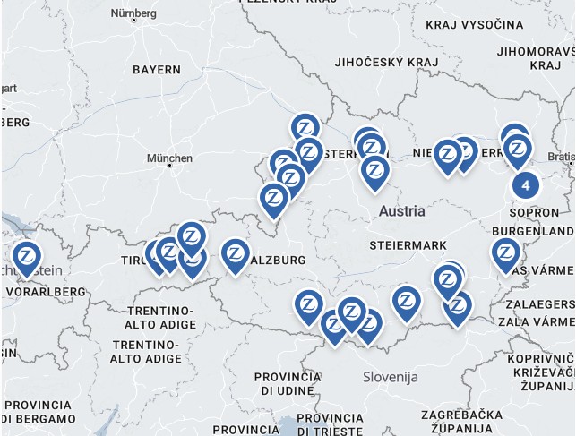 Übersicht der Zulassungsstellen von Zurich Österreich